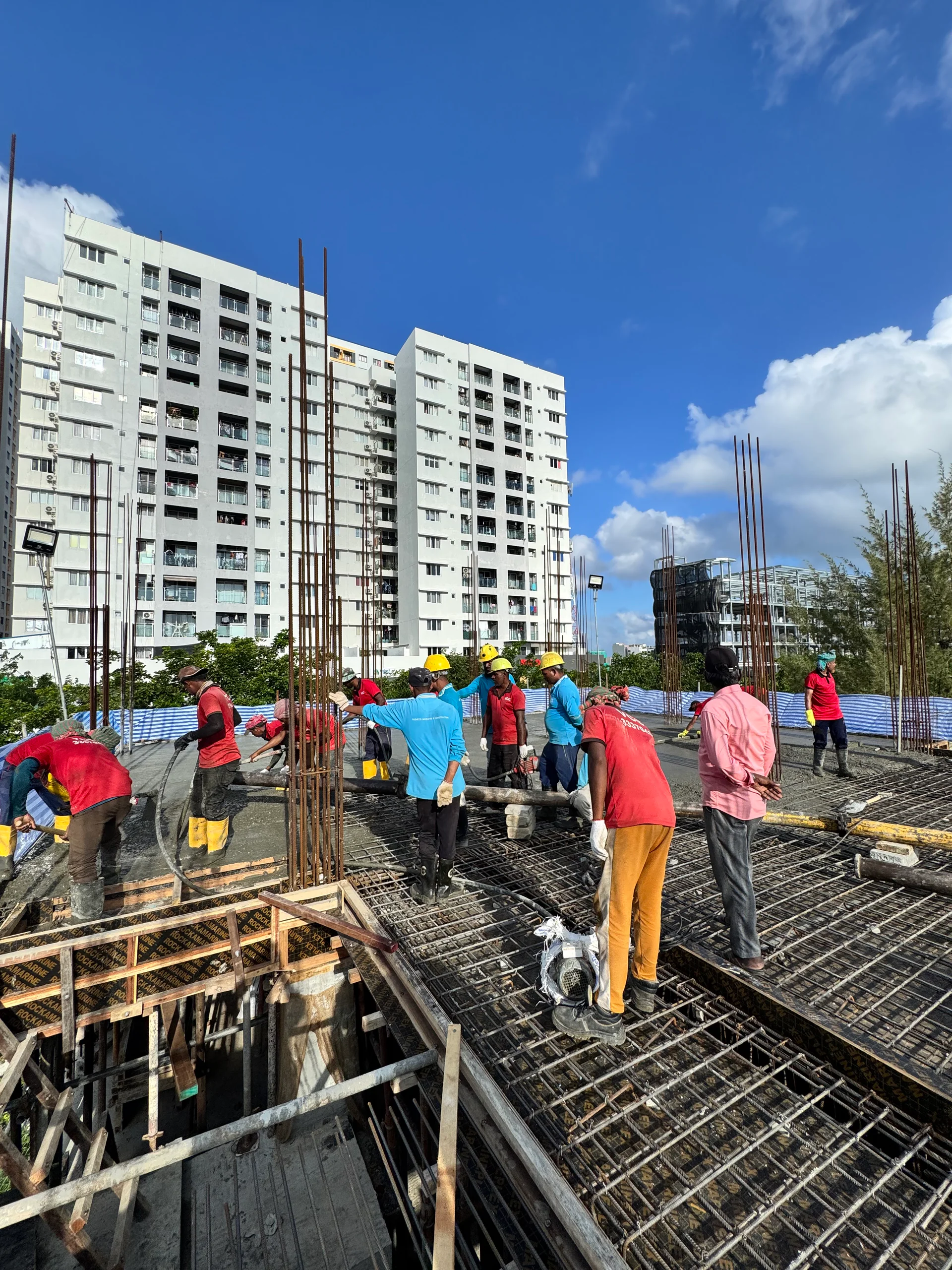 Oasis Residence – Second Slab Concrete Works Successfully Completed — photo 1
