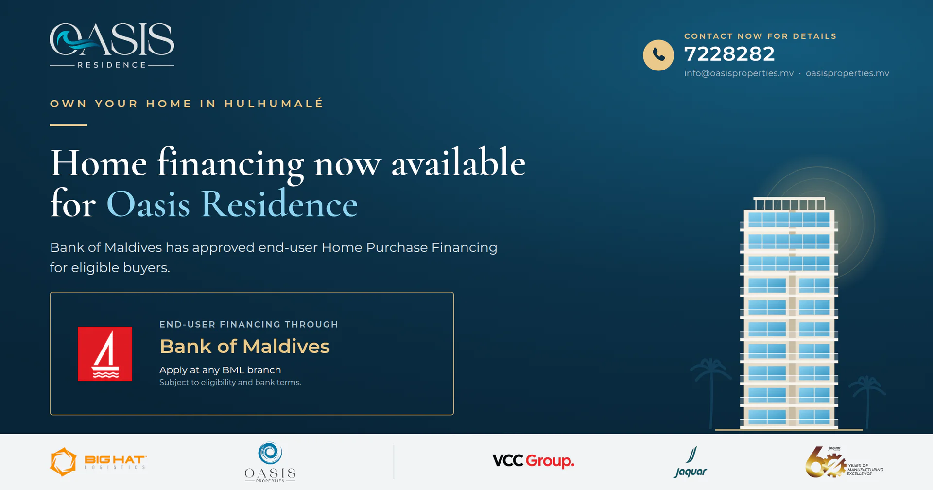 Bank of Maldives Approves Home Financing for Oasis Residence Buyers — construction photo
